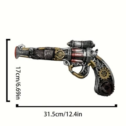 Halloween Outfit, Imitation PU Punk Revolver Decoration, Event Supplies, Celebration Items, Party Gear, Festive Ornaments, Halloween Mardi Gras Items, Costume Play Products, Dance Event Props