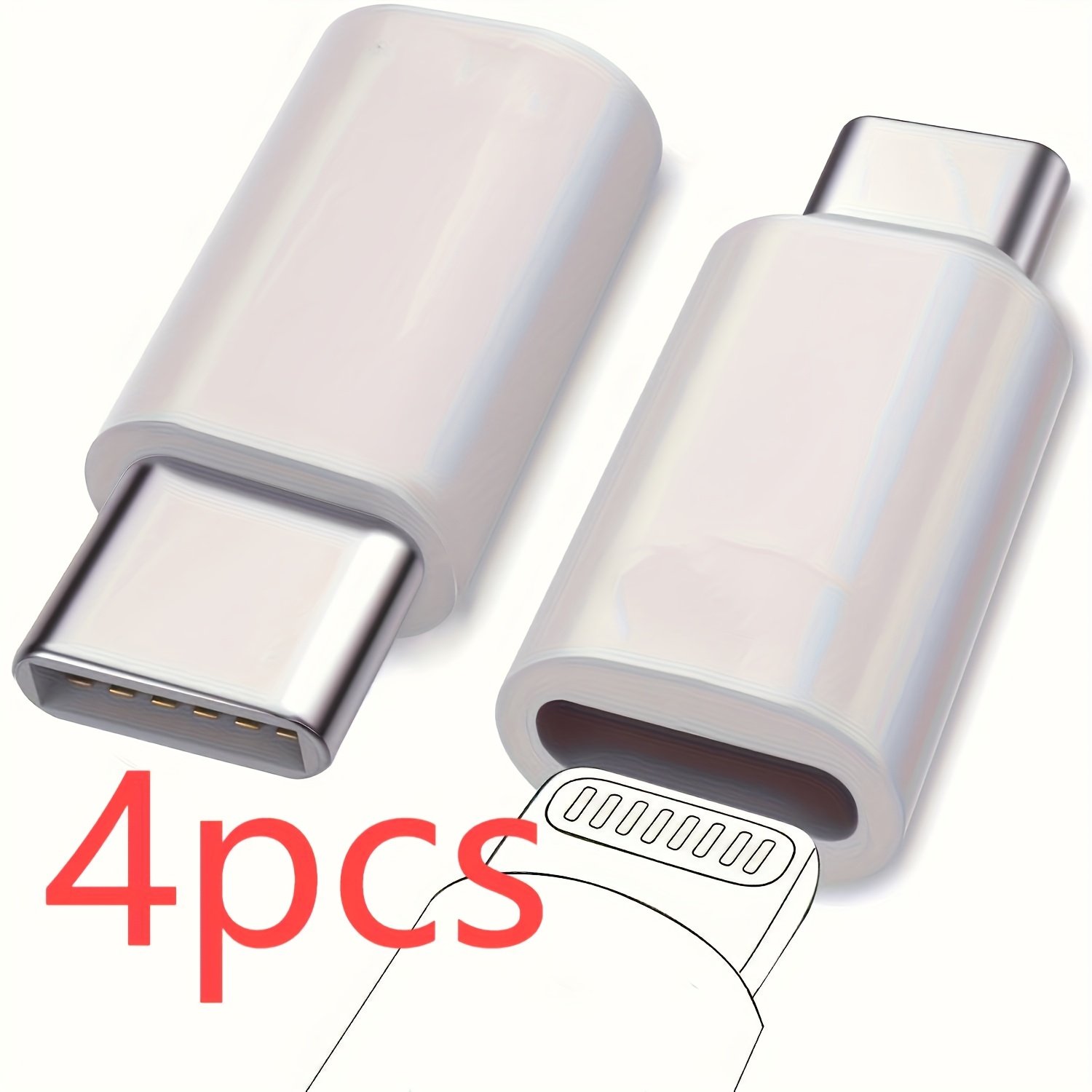 9355b517-8565-460c-9475-36de468d6298.jpg Lightning to Type-C Adapter - Premium Alloy Construction, Fast Charging & Data Transfer, Compact & Durable Design for iPhone, iPad, Android Devices, Fast Phone Charger - Image 1