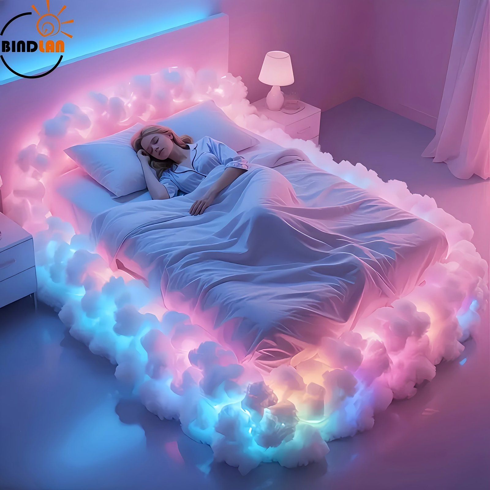 93d229dd-606a-4039-a2cc-fcf425326140-scaled-1.jpg BINDLAN, 157.49in Holiday Decoration LED String Lights, Smart Cloud Design Color Changing, DIY Shaped Ambient Lighting for Bedroom, Living Room Game Room Party Night Light Effect to Create a Romantic Atmosphere, Party Lights, Home Ambiance, Artistic Lighting, Fantasy Theme, Plastic Construction, Button Control, Decorative Lights, Multicolor Lights, Home Decorators, Party Planners - Image 1