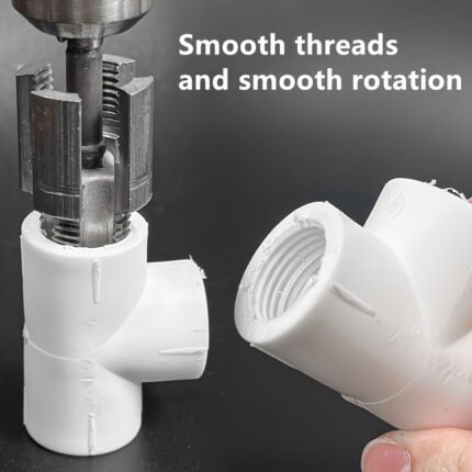 3pcs Internal and External Pipe Punch - High-Efficiency Threading Tool, PPR Pipe Thread Repair Tool, Electric Drill Pipe Welding Equipment, Suitable for 1/2"-DN15, 3/4"-DN20 Sizes, Power Tool Kit