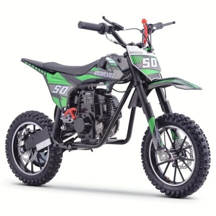 50cc Gas Dirt Bike - 4-Stroke Off Road Motorcycle, 25MPH, Disc Brakes, 165 Lbs Max Capacity, No Oil Mix, Model DB4S004, Without Battery