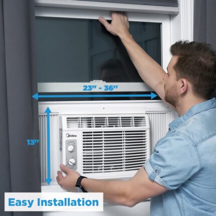 Midea 5000 BTU Window Air Conditioner - Quietest AC Unit for Small Room (150 sq ft) | Easy Install | Energy Efficient CEER 11.0 | Fits 23-36" Windows
