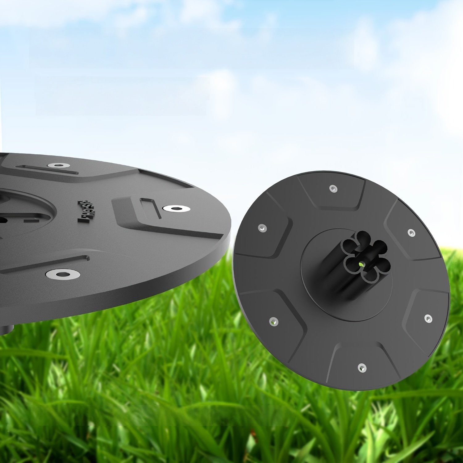 9868520daae8faf903c712c6340531f9_uzAl45h9cNCdI.jpg RISELION Premium Robotic Lawnmower Blade Plate - Fits 6 Blades, Reinforced Fiberglass Disc, 180mm Diameter, Compatible with Gardena Sileno Minimo & Automower Aspire - Image 1