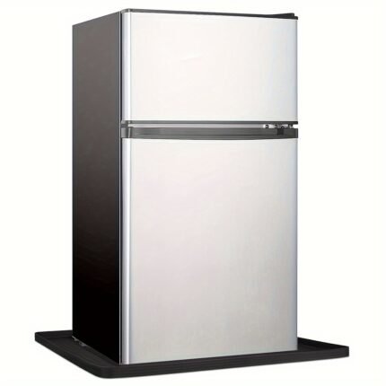 1pc, 23*23*0.76inch Silicone Refrigerator Mat, Suitable For Large And Small Refrigerators, Washing Machines And Other Various Appliances, To Prevent Leakage Of Electrical Appliances, Keep The Floor Clean