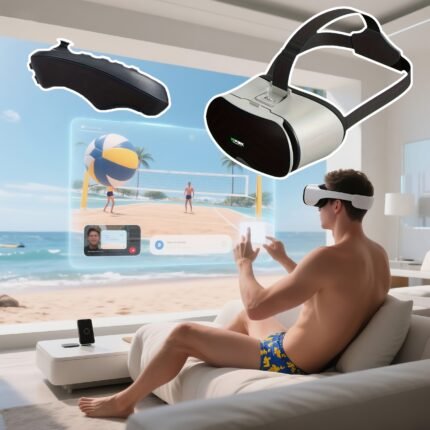 Affordable & High-Quality VR Glasses with Adjustable Head Strap, Premium Build for Movie Nights – Sleek Curves, Battery-Powered (Batteries Not Included), Home Entertainment, Immersive Experience, Stylish Headset, Modern Design, Durable Construction, Highquality Materials, Headset Device, Virtual Reality Headset, Tech Enthusiasts, Home Users, VR Room, Home Theater, Sleek Headset, Film Enthusiasts, Advanced Headset, Highperformance VR