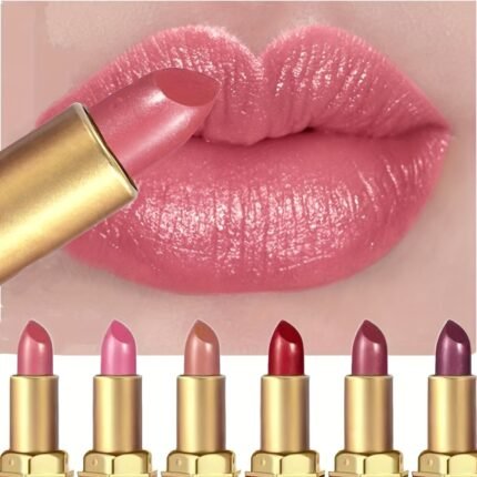 6-pack, Cream Lipstick, Easy-to-color Lipstick, Long-lasting Easy-to-color Moisturizing Lipstick, Creamy And Smooth Effect, Suitable for All Light Beige Tones, Suitable for Daily And Gorgeous Makeup, Lipstick for Women Best Quality, Double Shade Lipstick, Two Tone Lipstick Set, Cute Lipstick