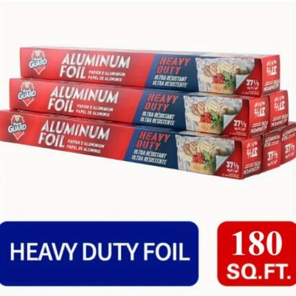 6 Rolls Heavy-duty Aluminum Foil Roll, Suitable for Restaurants, Disposable Food Packaging, for Burritos, Hot Dogs and Sandwiches