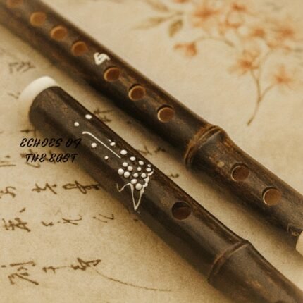 Handcrafted Chinese Transverse Flute - Ancient Bamboo Flute with Polished Finish, Traditional Oriental Musical Instrument for Beginners & Professionals, Concerts, Practice, Gifts - Durable Construction & Elegant Design, Concert Performance, Artistic Engravings