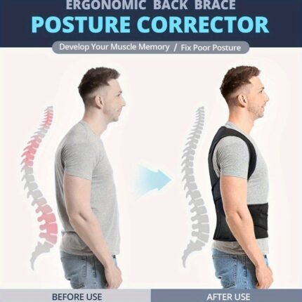 Back Support Posture Corrector for Women And Men Back Lumbar Support Shoulder Posture Corrector for Posture Adjustment, Back Support For Men, Back Support Belt, Back Support Men, Back Support And Posture Correction, Back Straightener For Posture, Back Brace For Women, Lumbar Back Support, Back Brace, Back Brace For Men