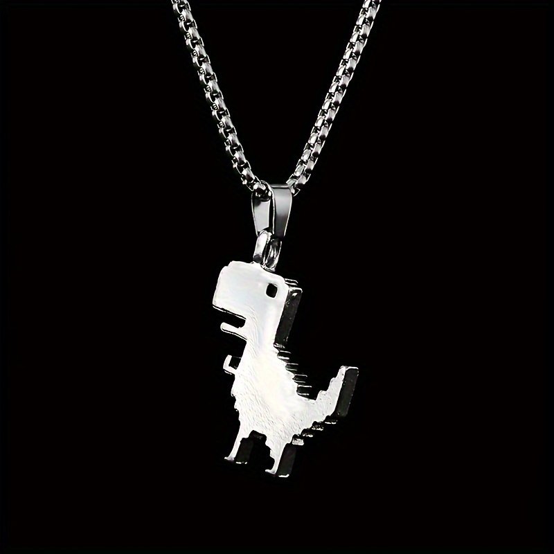 a8579aea-03c8-4ccb-b806-20a53a86ec0c.jpg One Classic Fashion Dinosaur Pendant Necklace for Men - Street Hip-Hop Jewelry Gift - Image 1
