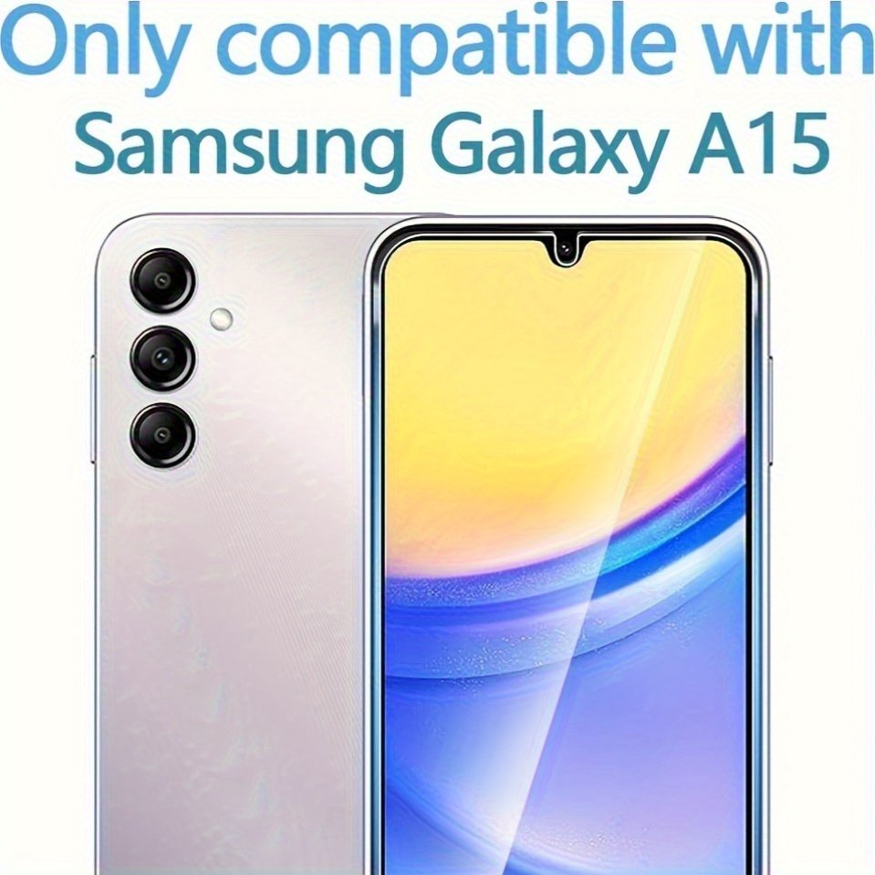 a87b4ebdc7484be0a88aba289ec5de3f-goods.jpeg Applicable to Samsung Galaxy A15 Screen Protector: High Clarity, High Transparency, No Damage to Image Quality - Image 1
