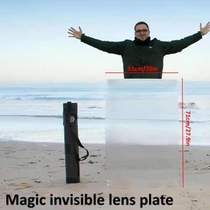 Magic Invisible Lens Plate - Transparent Invisible Mirror, Suitable for Street Magic, Camping Parties and Outdoor Performances - Durable Lightweight Design, Used for Illusion Tricks and Audience Amazement, Magic Props, Magic Invisible Performance Props Invisible Material Transparent Lens Plate