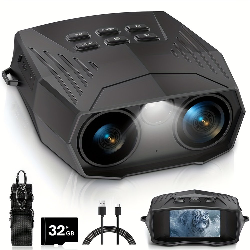 abd074b3-6bf0-4452-a334-d4861e0c644b.jpg Lantoocam Night Vision Goggles For Adults, 5k Night Vision Binoculars With 5000mah Rechargeable Battery, 32GB TF Card, Take Photos, Record A Video And Playback Perfect For Hunting, Camping, And Wildlife Watching, Fishing Gear And Equipment - Image 1
