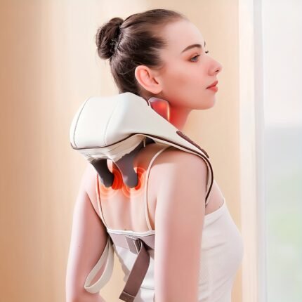 A Neck Massager That Simulates Hand Massage, a Wireless Neck And Shoulder Massager with Soothing Heat, Deep Kneading Massage, Automatic Shut-Off After 10 Minutes, 3 Intensity Levels, Quiet at 35Db, Hands-Free Strap Design, an Ideal Valentine'S Day And Birthday Gift for Both Men And Women.