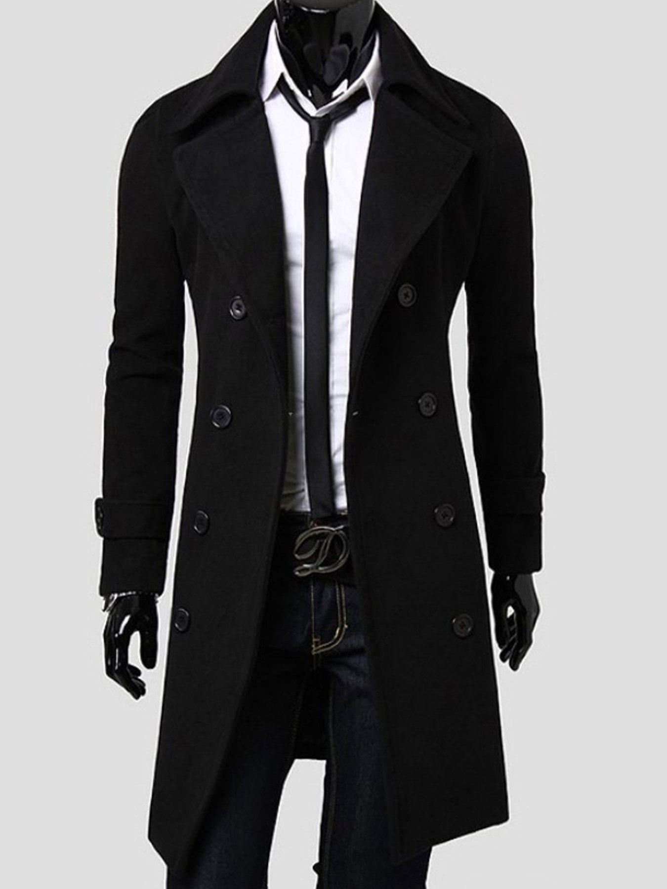 aeb1991ca0024319a09ab7f0204659d8-goods.jpeg European And American Spring And Autumn Fashion Korean Version Of The Young Men'S Casual Warm Mid-Length Slim Double-Breasted Trench Coat - Image 1