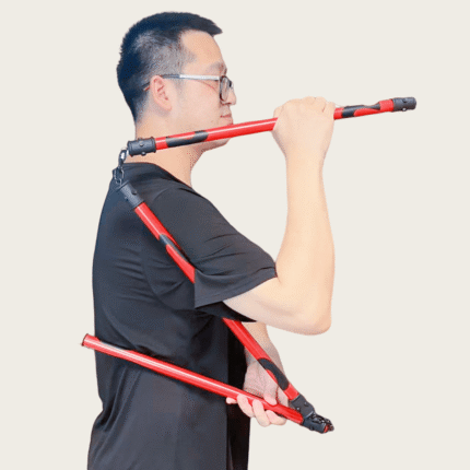 19" Full-Size PVC Cudgel Soft Katana - Red/Black Non-Sharp Anime Cosplay Prop, Durable Samurai Sabre Blade for Martial Arts Training, Themed Events & Japanese Ninja Accessories, Anime Sword, Sleek Handle Design, Comfortable Grip