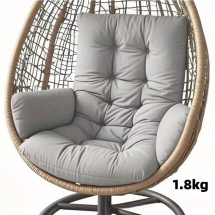 Pink Velvet-Like Polyester Hammock Seat Cushion, Removable and Washable - Indoor/Outdoor All Season Double Swing Chair Pad for Living Room, Bedroom, Balcony & Garden. Modern Luxury Leisure Furniture with Large Oversized Rocker Outdoor Lounge Pillow Cover