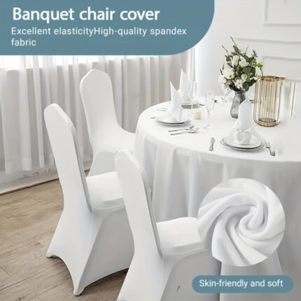 29/49/99pcs Universal Stretch Washable Fitted Chair Cover Protectors For Weddings, Festivals, Banquets, Parties, Celebrations
