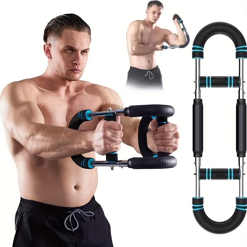 b4614f4a-a7c6-4b36-87cb-480a08e151c9.jpg U-shaped Arm Trainer, Detachable Portable Spring Resistance, Suitable for Chest, Forearm, Triceps, Adducted Thigh And Shoulder Muscle Training, Dual Adjustment, Home Fitness, Portable Arm Trainer, Exercise Equipment Adjustable, Biceps Workout Equipment, Fitness Equipment For Men, Arm Strength Bar, Wrist Forearm Exerciser, Forearm Workout, Forearm Exercise Equipment, Gym Accessories, Workout Equipment Home, Forearm Strengthening, Triceps Exercise, Spring Resistance Trainer, - Image 1