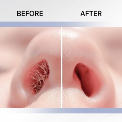 12/8pcs Dual-Sided Nose Hair Trimmer, 2-in-1 Nose Hair Removal Tool, Portable Manual 360° Rotating Nose Hair Trimmer with Ear Pick, Suitable for Women and Me