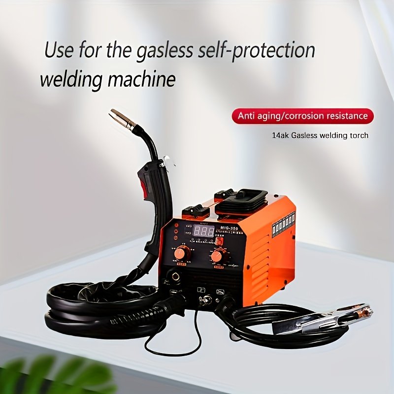 b7a4fc3c-ef77-4681-9c2c-5fd40d7f7eb6.jpg 1pc 14AK Gas-Free Self-Protection Welding Flame Gun - Corrosion-Resistant Metal Construction, Durable Cable & Integrated Circuit, No Battery Required, Ergonomic Handle for Precision Welding (Accessories Only, No Welding Machine Included), Welding Accessories, Industrial Welding Tool, Robust Design, Highquality Components, Industrial Professionals - Image 1