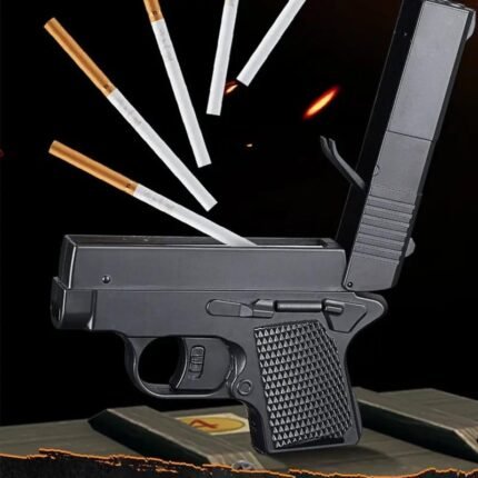 Cigarette Case Lighter, Tobacco Gift Sets - Hold 10 slim Cigarettes, Wire Smoke Accessories One-click Multifunctional Ignitertool, Cigarette Case