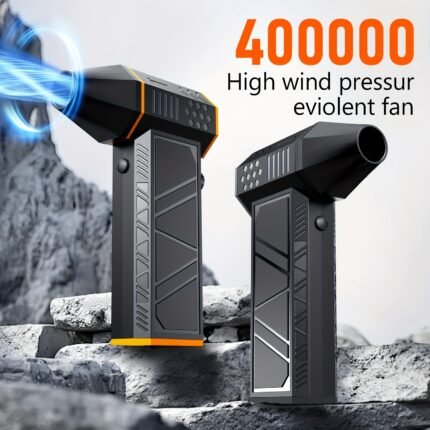 Compressed Air Dust Collector 400000 High Power Violent Fan, Wireless 130000 Rpm Rechargeable Air Blower, High Speed Powerful Turbo Fan, Camping Fan, Handheld Outdoor Hair Dryer, Snow Blower, Suitable for Computer Keyboard, Car, Home, Birthday Gift, Car Cleaning Tool, Home Dusting Fan, Portable Blower, Handheld Fan, Rechargeable Battery, Durable Construction, Powerful Blower, Turbo Blower, Jet Air Blower, Air Blower Fan, Blower Fan, Blower Turbo Jet, Air Blower High Power, Electric
