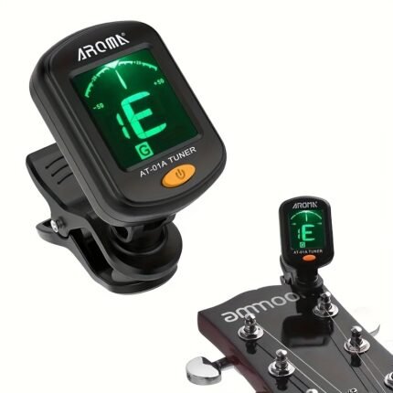 Professional High-Precision Tuner with LCD Display - Fast Tuning, Battery-Powered Portable Musical Instrument Tuner for Guitar, Bass, Violin, Ukulele - Compact, Lightweight Design with Stable Pitch Indicator for Live Performances & Practice - Ideal for Beginners & Professionals, Musician Tool, Ergonomic Interface, Durable Construction, Music Students