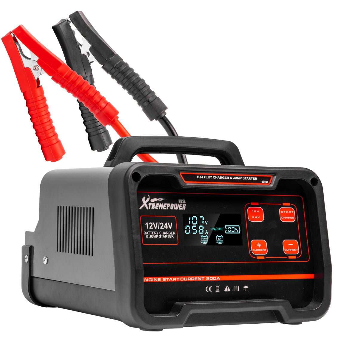 bf575121bbaa81c9affc7ab9f88fc94c.jpeg XtremepowerUS 75A Smart Car Battery Charger Booster 12V/24V AGM Trickle Charger - Image 1