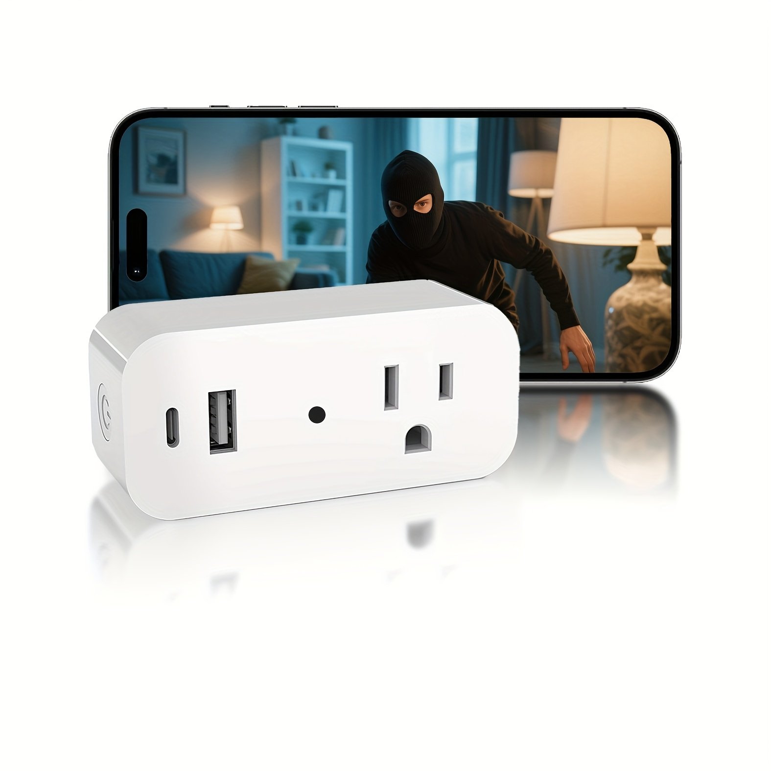 c0e5749c-e3f5-4ba2-9d13-d94d69df618f.jpg 1080P HD Plug-in Mini Camera with WiFi, AI Motion Alerts & Remote Monitoring - Indoor Security Camera for Home, Office, Warehouse, Shop - 2, 4GHz, 110V/220V, 93-111° Viewing Angle, 32GB Storage, Smart Living Devices, Indoor Surveillance, Modern Design, Highquality Video - Image 1