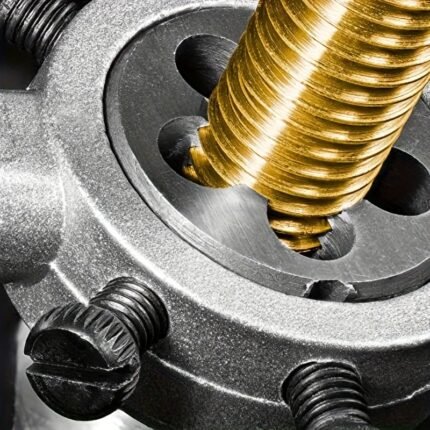 8pcs Metric Die Set for Wire Cutting and Thread Repair, High-Grade Alloy Steel Punching Tools with Adjustable Wrench Handle - Sizes M3X0.5, M4X0.7, M5X0.8, M6X1.0, M8X1.25, M10X1.5, M12X1.75