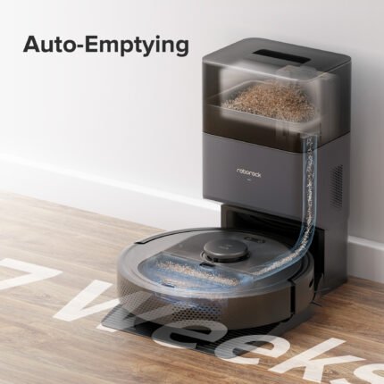 Roborock Q5 Plus Self-Emptying Robot Vacuum (Refurbished), 2700Pa Suction, PreciSense LiDAR Navigation, APP control, Compatible with Alexa, Perfect for Hard Floors, Carpets, and Pet Hair