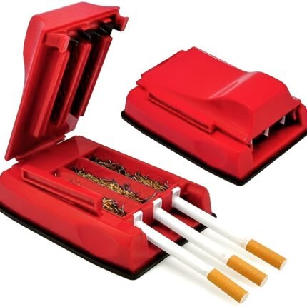 Easy-To-Use Manual Cigarette Rolling Machine - 3-Tube Filler with Syringe, Durable Plastic, Suitable for Daily Use, Easy to Carry