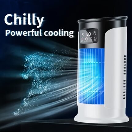 Portable Air Conditioner with 3-in-1 Function Cooler, Humidifier and Cooling Fan, Fashionable for Today's Times, Ideal Gift