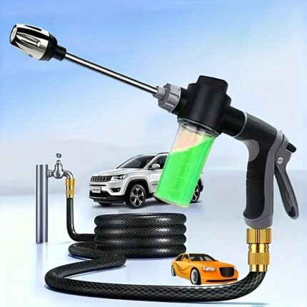 1pc, Pressure Car Washing Water Gun, Plastic Gun Body, Garden Water Hose Nozzle, Garden Shower, Multifunction Watering Tool, Powerful Cleaning, Water Gun Car Wash, Car Pressure Washer Gun, Vehicle Maintenance, Car Cleaning Tool, Compact Sprayer, Easygrip Handle, Durable Plastic, Highpressure Spray, Hose Attachment, Cleaning Sprayer, DIY Cleaners, Maintenance Professionals