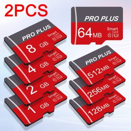 2pcs Memory Card 8GB 4GB 2GB 1GB High Speed Flash Micro SD Card 512MB 256MB 128MB 64MB A1/C10/U3 Memory Memory Card TF/SD Card for Tablet/Camera/Mobile Phone/Laptop/PC/Car Audio/Game Console/Audio -Store Your Files Securely!