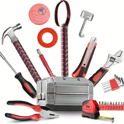 A Set Of 28 Hammer Toolboxes, A Multifunctional Household Repair Tool Set, DIY Hand Tool Kit, A Unique And Novel Gift For Men's Holidays