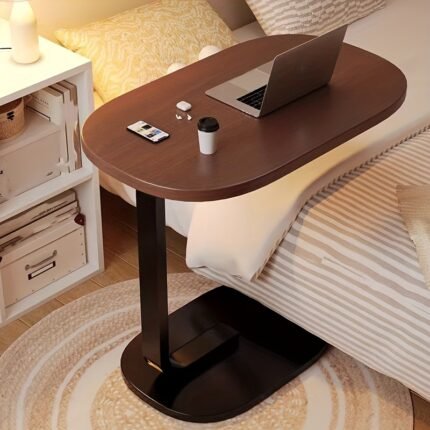 Multifunctional Computer Desk - a Simple Office Desk, Ideal for Use with Laptops, Studying, in The Office, Or Beside The Bed, Capable of Holding Books, Cups, And Food.