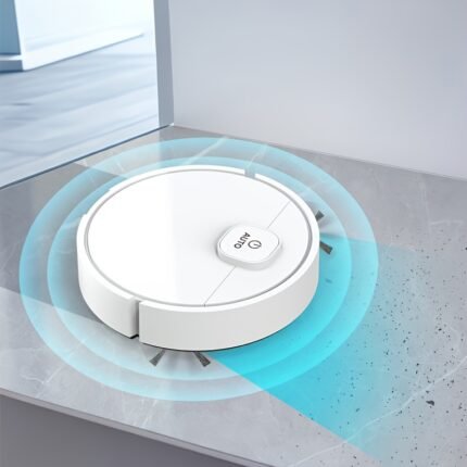 AZeph Robot Vacuum Cleaner - USB Rechargeable, 60-Minute Runtime, Quiet Design for Pet Hair, Hard Floors & Daily Cleaning, Slim Profile with Strong Suction, Ideal for Home & Office Use, Pet Hair Removal | Modern Home Appliance | Quiet Operation, Vacuum Cleaner for Home, Robot Vacuum Cleaner For Home, Robot Vacuum Cleaner And Mop, Robot Mop And Vacuum, Robot Mop And Broom, Smart Robot Vacuum Cleaner