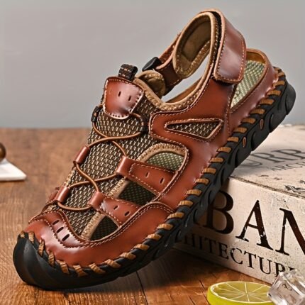 GREKS Men's Closed Toe Sports Sandals-Non-slip Quick-drying Men's Water Sandals Beach Shoes-Soft Casual Walking Breathable Shoes, Sports Sandals for Men, Sandals for Men High Quality, Shoes for Men Sandals, Sandals for Women Summer, Orthopedic Sandals for Men, Outdoor Walking, Sporty Design, Nonslip Soles, Rubber Outsole,, Quickdry Footwear, Travel Shoes, Men's Footwear