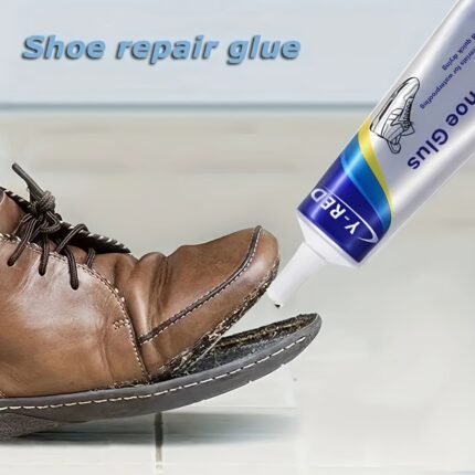 2pcs Shoe Repair Glue, 2.03oz, Quick-Dry Clear Adhesive for Various Footwear, Universal for Woven Shoes, Leather, Athletic Sneakers, Cracked Sole Fixing, Essential Home Item, Plastic Material