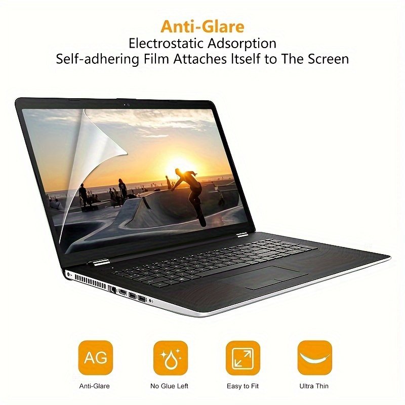 dc590dbb4ad0436088bc9588bc018993-goods.jpeg 2pcs 14-Inch Anti-Glare Screen Protector for Laptops, Ultrabooks & Chromebooks - 9H Hardness PET Material, Scratch-Resistant, Self-Adhesive, Ultra-Thin & Easy to Apply, Laptop Screen Protector, Device Safety, Sleek Design, Durable Protection - Image 1