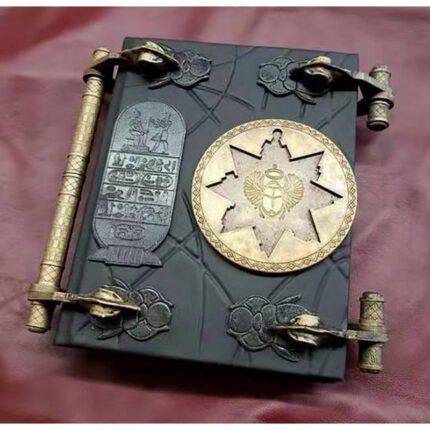 Handcrafted Egyptian Book Sculpture with Key - Ancient Egyptian Decor Statue, Resin Figurine for Home/Office/Halloween Decoration - Mystical Book of Life, No Electricity Needed - Halloween Party Decoration & Egyptian Art Collectible Gift, Home Decor, Intricate Detailing, Detailed Sculpture, Decorative Piece, History Enthusiasts