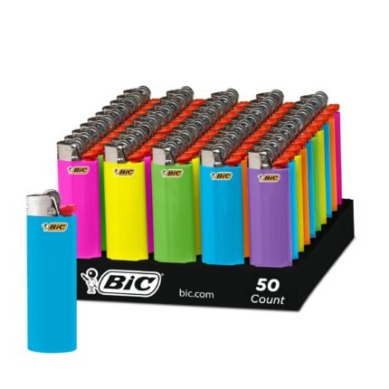 BIC Classic Lighters – Assorted Colors (Available in 1pc, 5pc, and 12pc Packs)