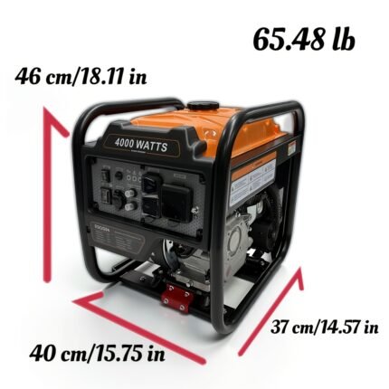 4000W Portable Frame Generator, Rated Power 4000W, Suitable For Household Electricity, Emergency Power Supply, Camping, And Outdoor Use, Compliant With EPA Standards, Without Batteries