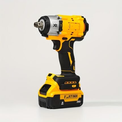 High-Power 3600 RPM 430N.m Cordless Impact Wrench - Wireless Design, for Dewalt Tools, Durable Plastic Construction, Precision Control & Loss Protection for Automotive Repair & Home DIY Projects (Bare Metal), Heavyduty Fastening, Sleek Tool, Reliable Tool, Power Tool, Construction Workers