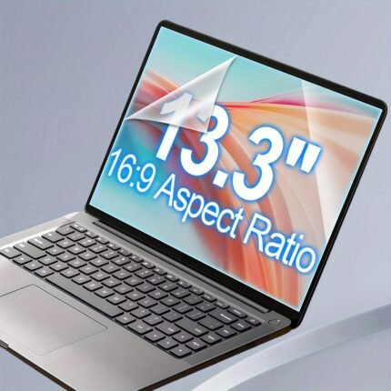 2pcs Suitable for 13.3-inch 16:9 Wide to Tall Ratio Laptop Matte Anti-Glare Screen Protector, Scratch and Anti-Fingerprint, 5H Hardness PET Material, Compatible with HP, Dell, Asus, Acer, Suitable for Samsung, for Lenovo, Screen Protector
