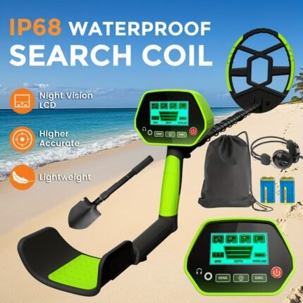 Metal Detector, High-Sensitivity Handheld Detector For Beach Treasure Hunting, Detects Coins Up To 5" Deep And Larger Objects Up To 3', Summer Must-Have, Travel Essential, Camping Gear