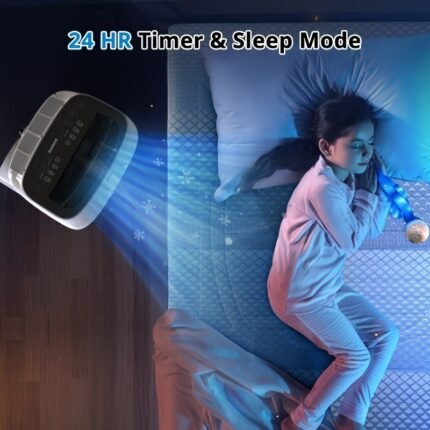 14000BTU ASHRAE/9300BTU SACC Portable Air Conditioner with Remote Control, White