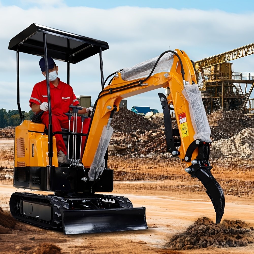 f77ca16c-b2ce-4088-941b-5d6713e0a5ca.jpg Mini Excavator Rippers, Single Hook Backhoe Span: 3.54in/90mm, Hole Diameter: 0.98in/25 Mm, Center Wheelbase: 3.46in/88 Mm For 1 To 1.5 Tons Mini Excavators - Image 1